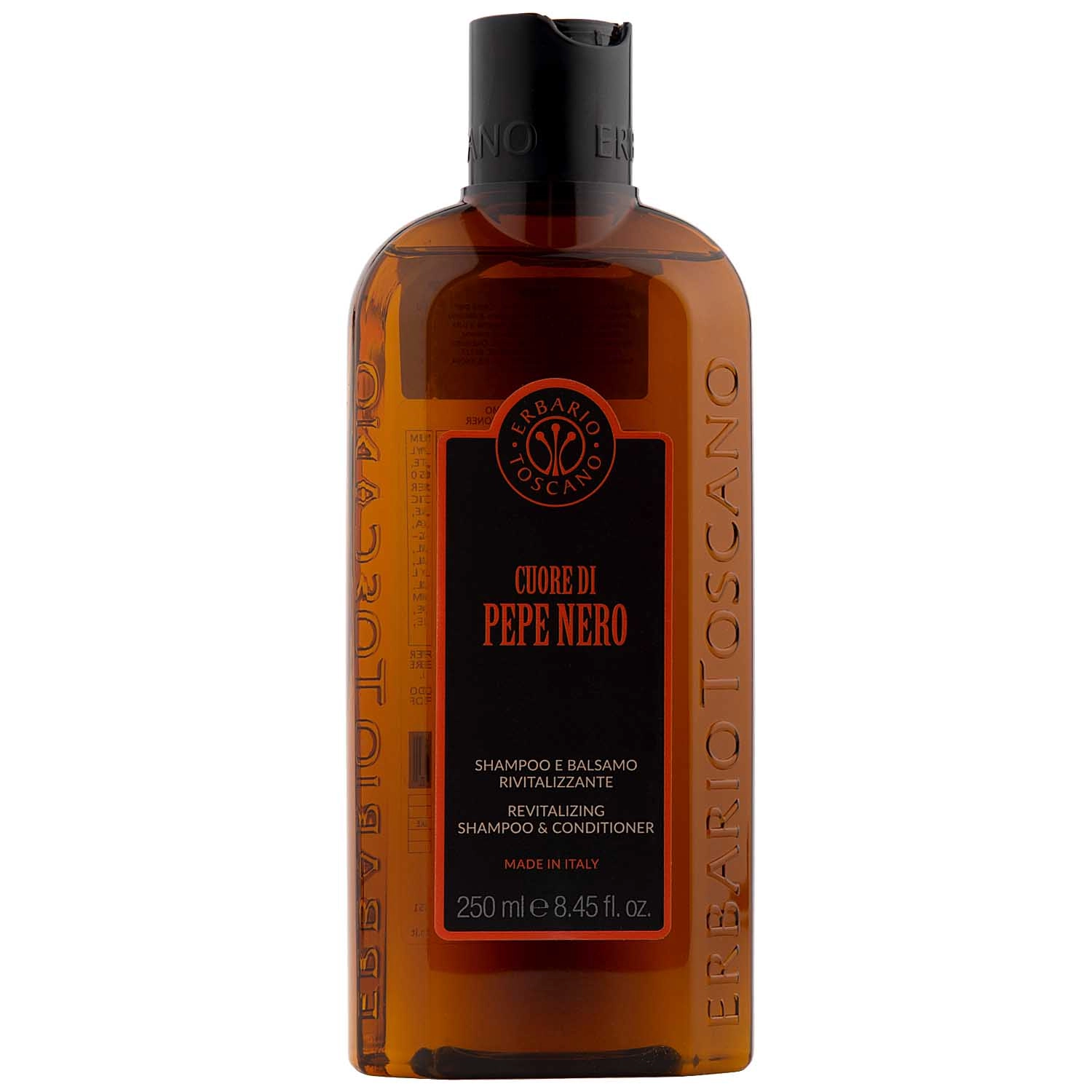 Erbario Toscano Cuore di Pepe Nero vlasový šampon s kondicionérem 250 ml
