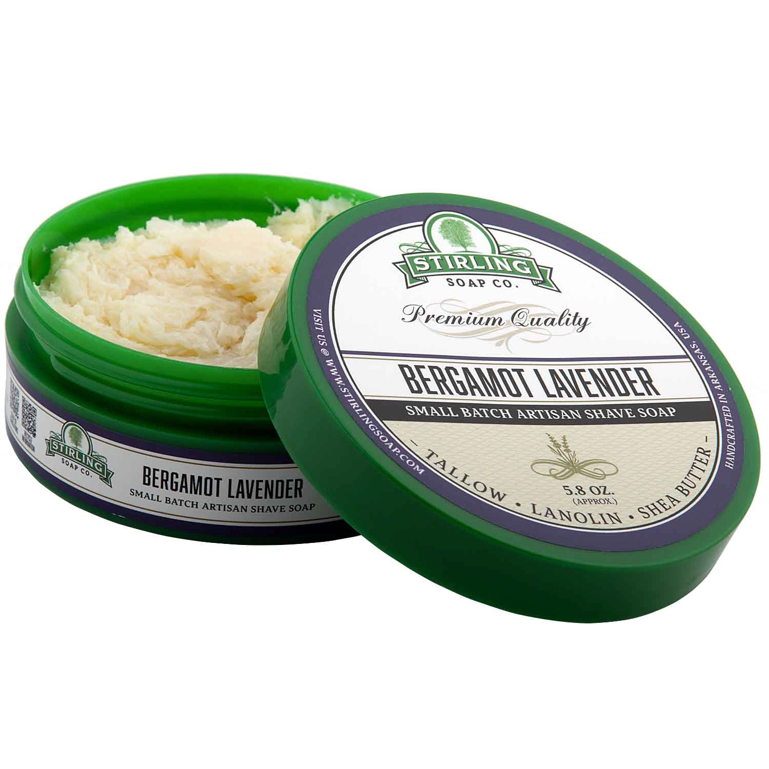 Stirling Soap Bergamot Lavender mýdlo na holení 170 ml