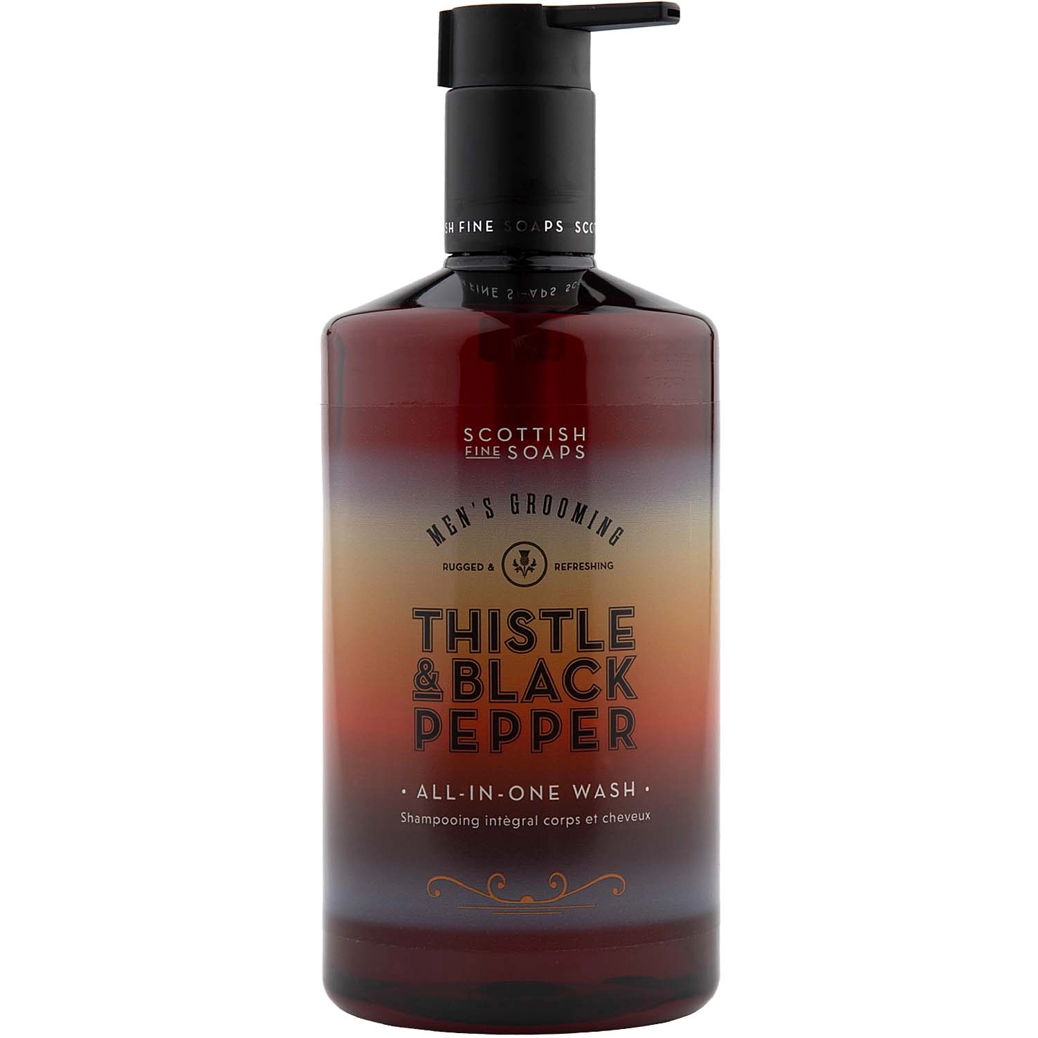 The Scottish Fine Soaps Thistle & Black Pepper All-In-One sprchový gel a šampon na vlasy 500 ml