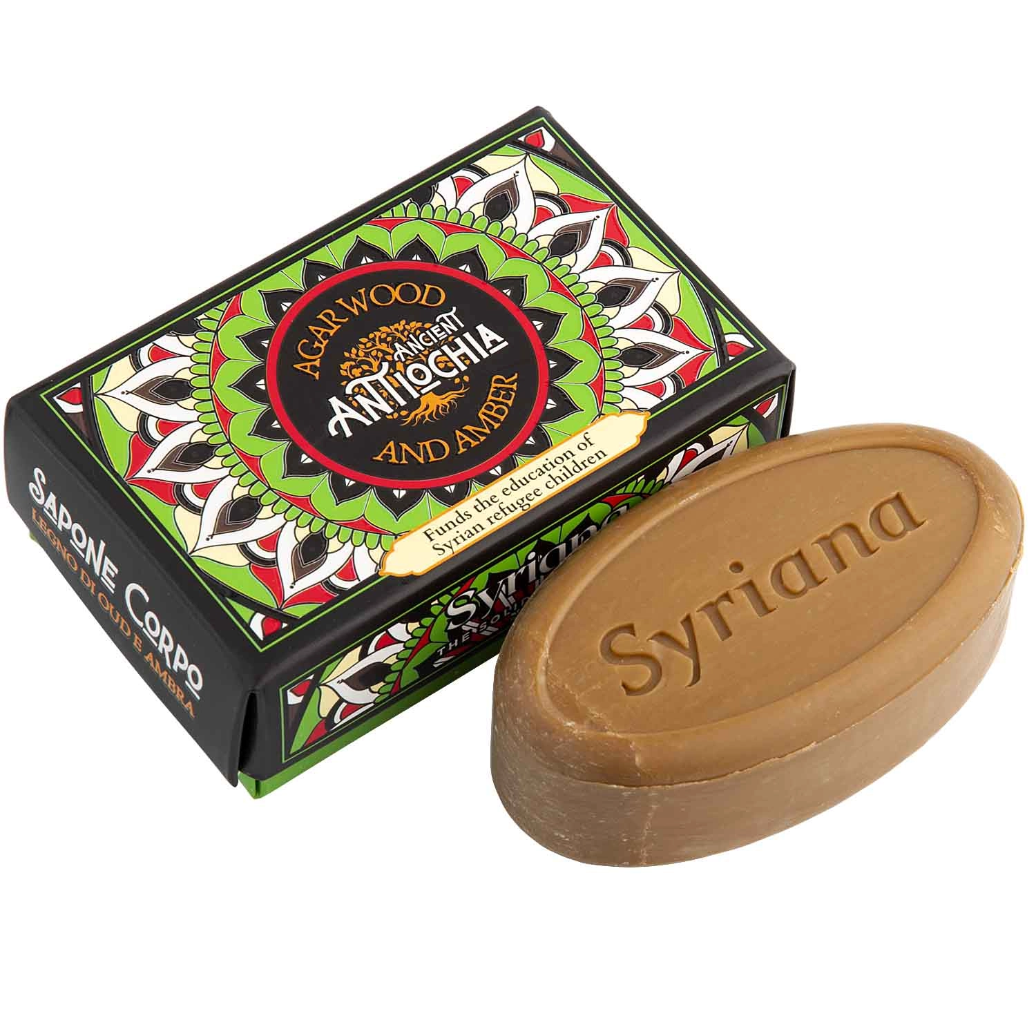 Syriana Ancient Antiochia Agarwood and Amber tělové mýdlo 125 g