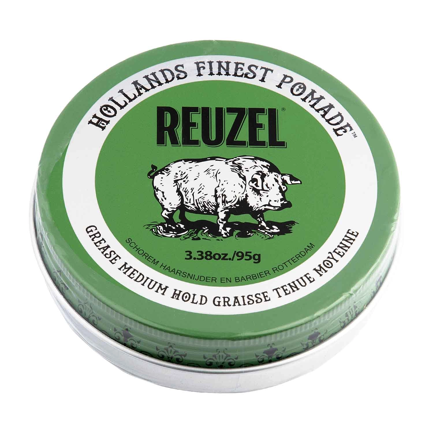 Reuzel Green Grease Medium Hold pomáda na vlasy 95 g