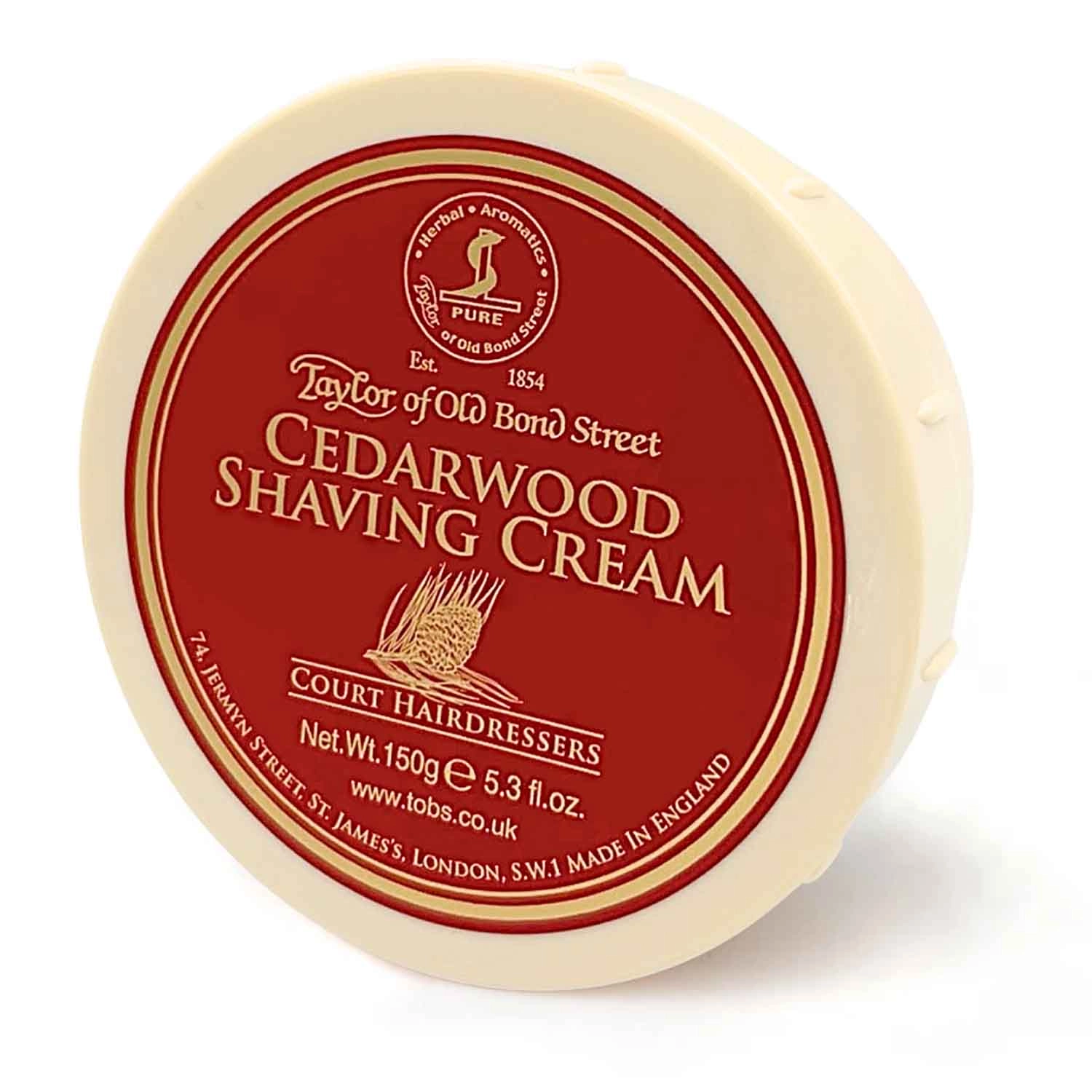 Taylor of Old Bond Street Cedarwood krém na holení 150 g