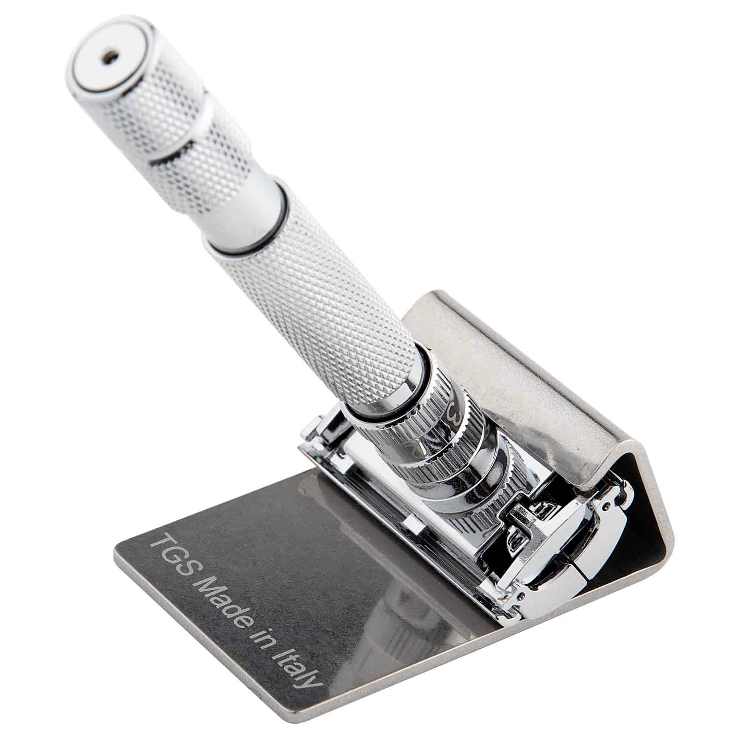 The Goodfellas' Smile nerezový stojánek pro žiletkový holicí strojek