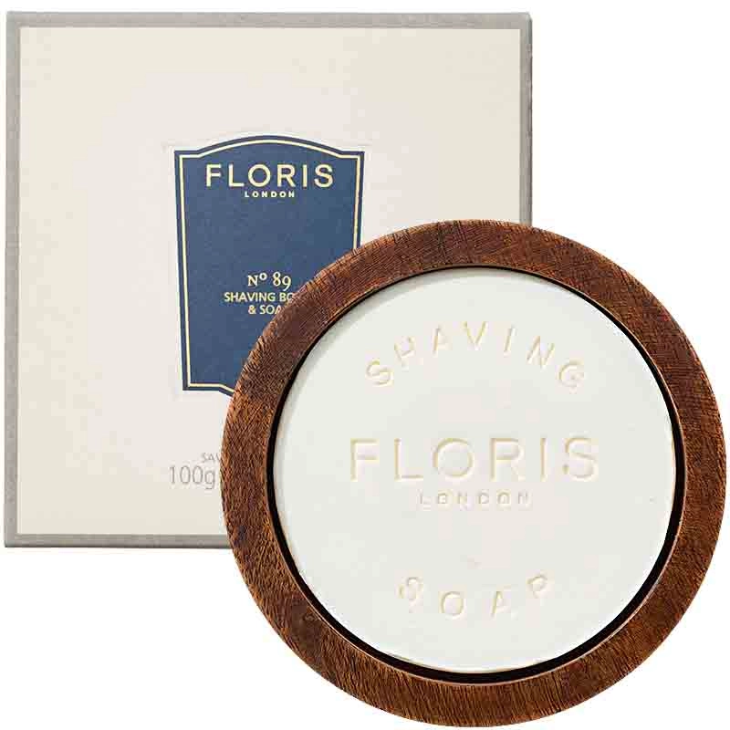 Floris No 89 mýdlo na holení v dřevěné misce 100 g