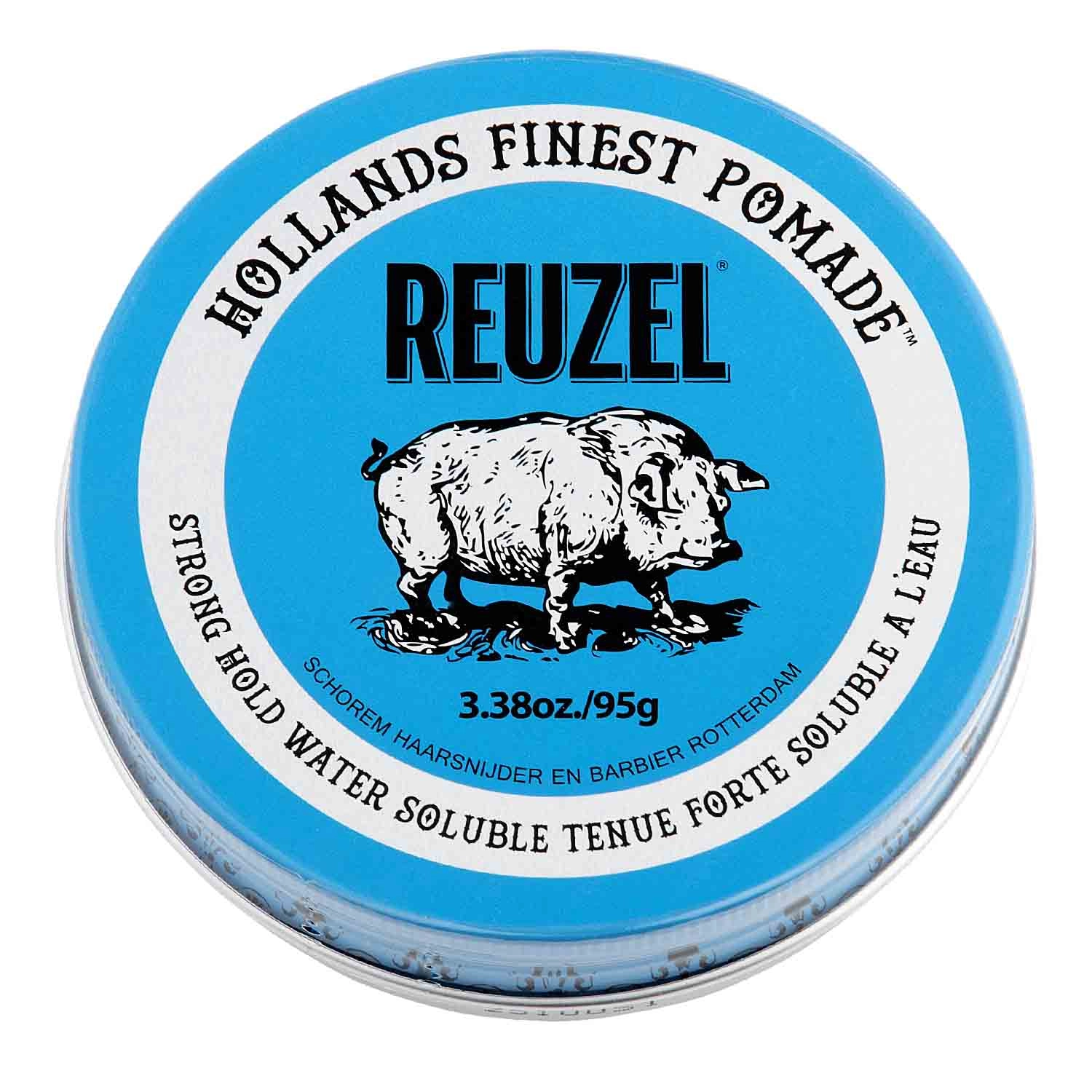 Reuzel Blue Strong Hold Water Soluble High Sheen pomáda 95 g