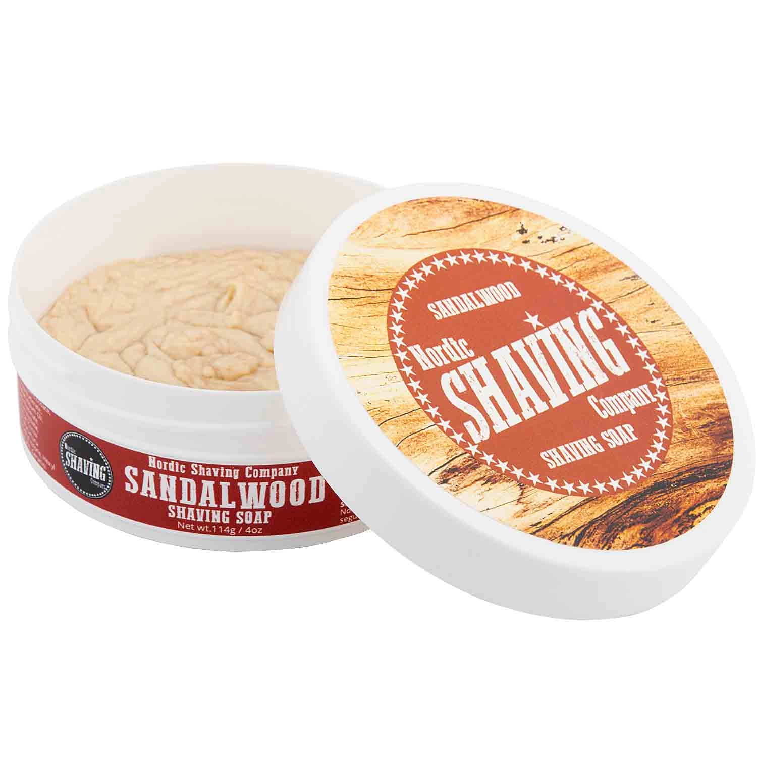Nordic Shaving Company Sandalwood mýdlo na holení 114 g