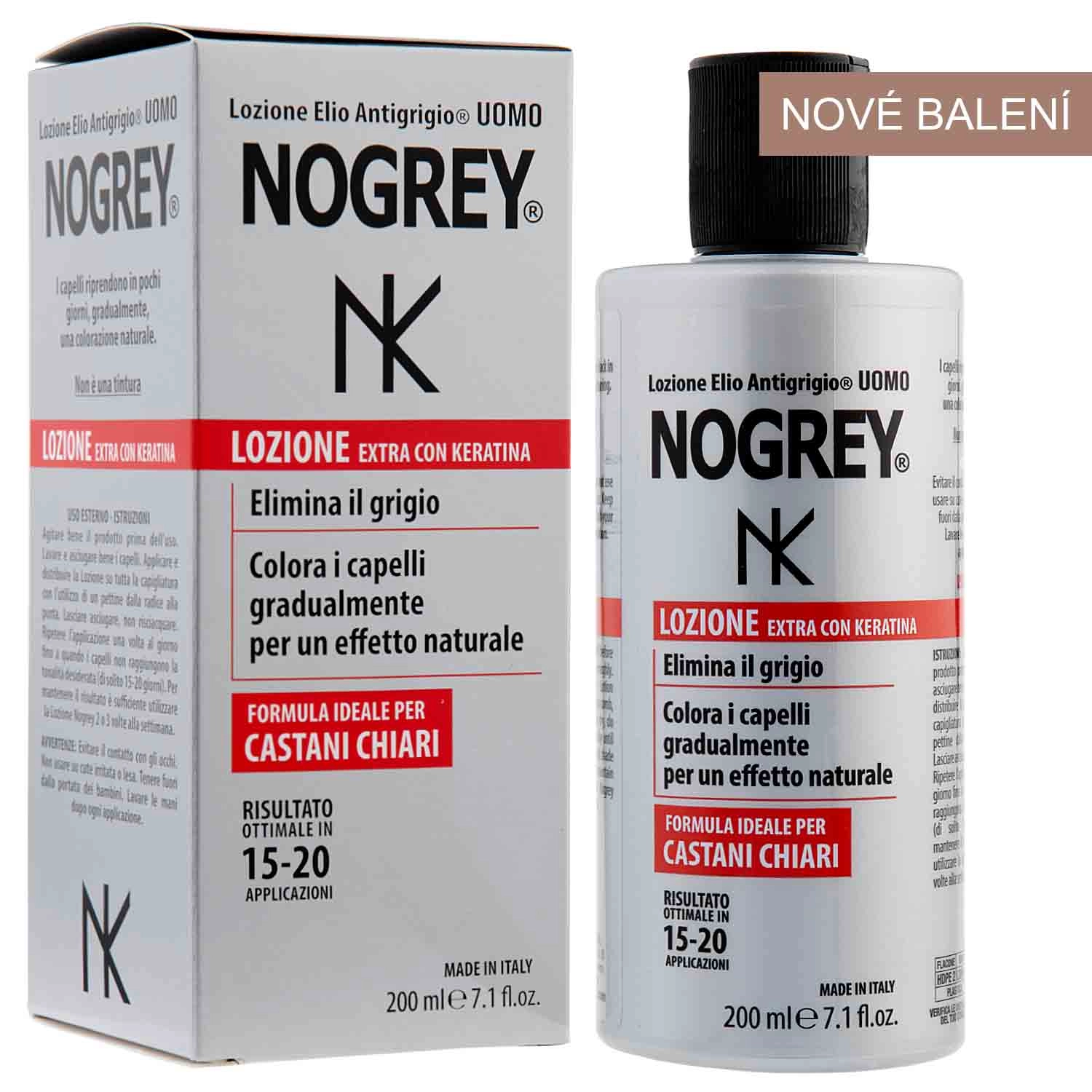 Nogrey vlasová voda s keratinem proti šedinám 200 ml