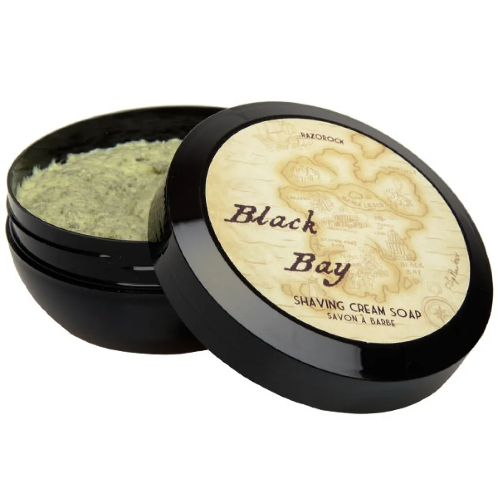 RazoRock Black Bay mýdlo na holení 150 ml