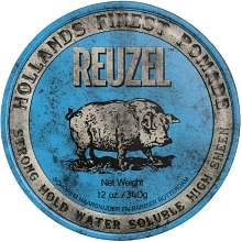 Reuzel Blue Strong Hold Water Soluble High Sheen pomáda 340 g - POŠKOZENÝ OBAL (1476)