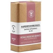 Saponificio Bignoli Carlo Rosa e Muschio Bianco mýdlo 150 g