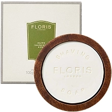 Floris Elite mýdlo na holení v dřevěné misce 100 g