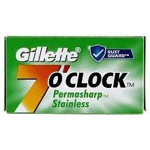 Žiletky na holení Gillette 7 O'clock Permasharp Stainless 5 ks