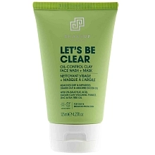 Shakeup Cosmetics Let's Be Clear čisticí jílový gel na mužskou pleť 2v1 125 ml