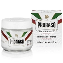Proraso Sensitive White krém před holením pro citlivou pokožku 100 ml - POŠKOZENÁ KRABIČKA (158)