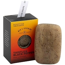 The Scottish Fine Soaps Thistle & Black Pepper mýdlo s peelingem 150 g