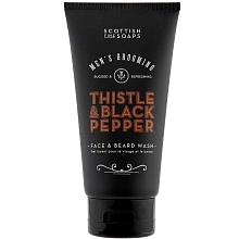 The Scottish Fine Soaps Thistle & Black Pepper mycí gel na obličej a vousy 150ml