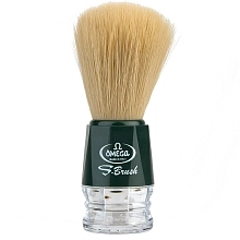 Štětka na holení Omega S10018 zelená - syntetická vlákna S-Brush